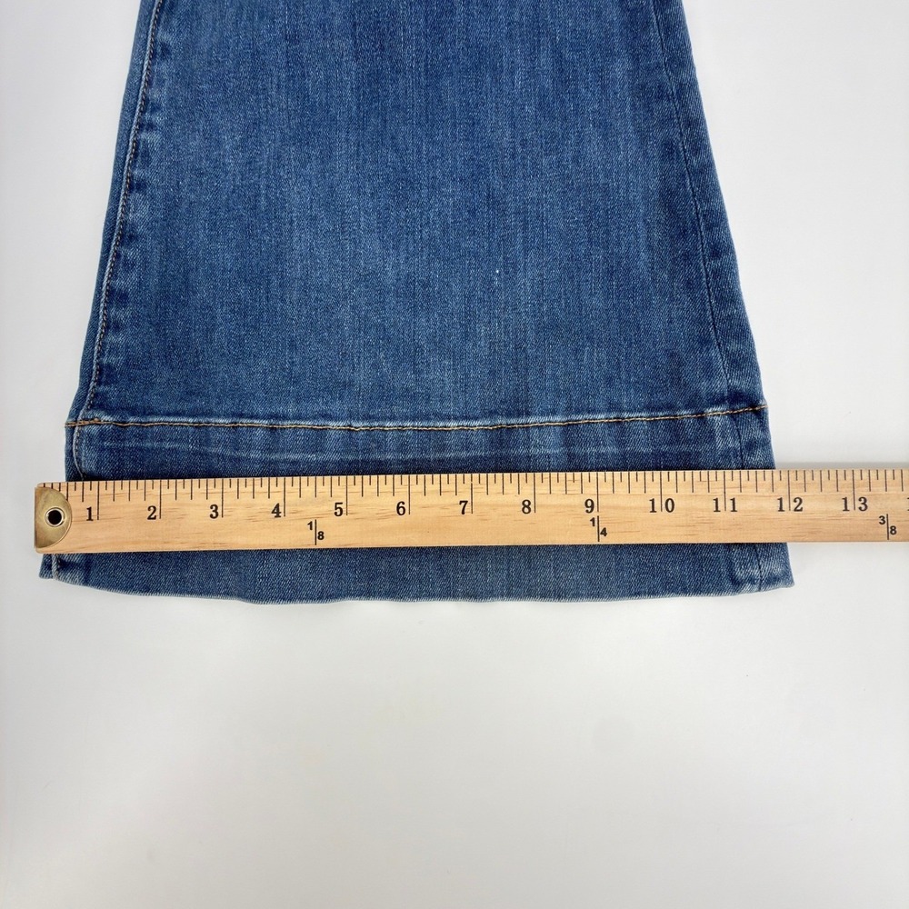 Veronica Beard Sheridan Jeans Womens 27 Blue Exaggerated Flare High Rise Airway - Picture 16 of 16